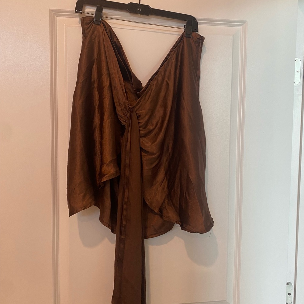 Brown Metalic skirt